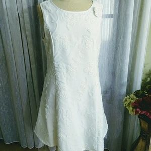 Jelly Bean Jr. size 16.5 ivory lace & tulle dress